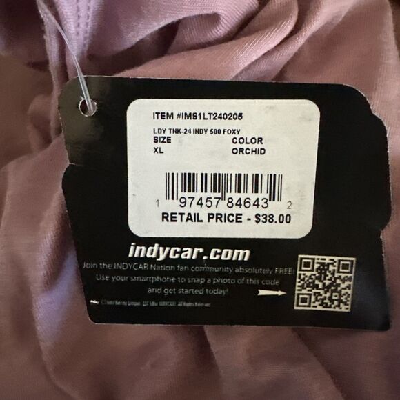 NWT Indianapolis 500 Women's XL Tank Top Pink 108th Indy 500 Gainbridge May 2024 - Picture 6 of 6